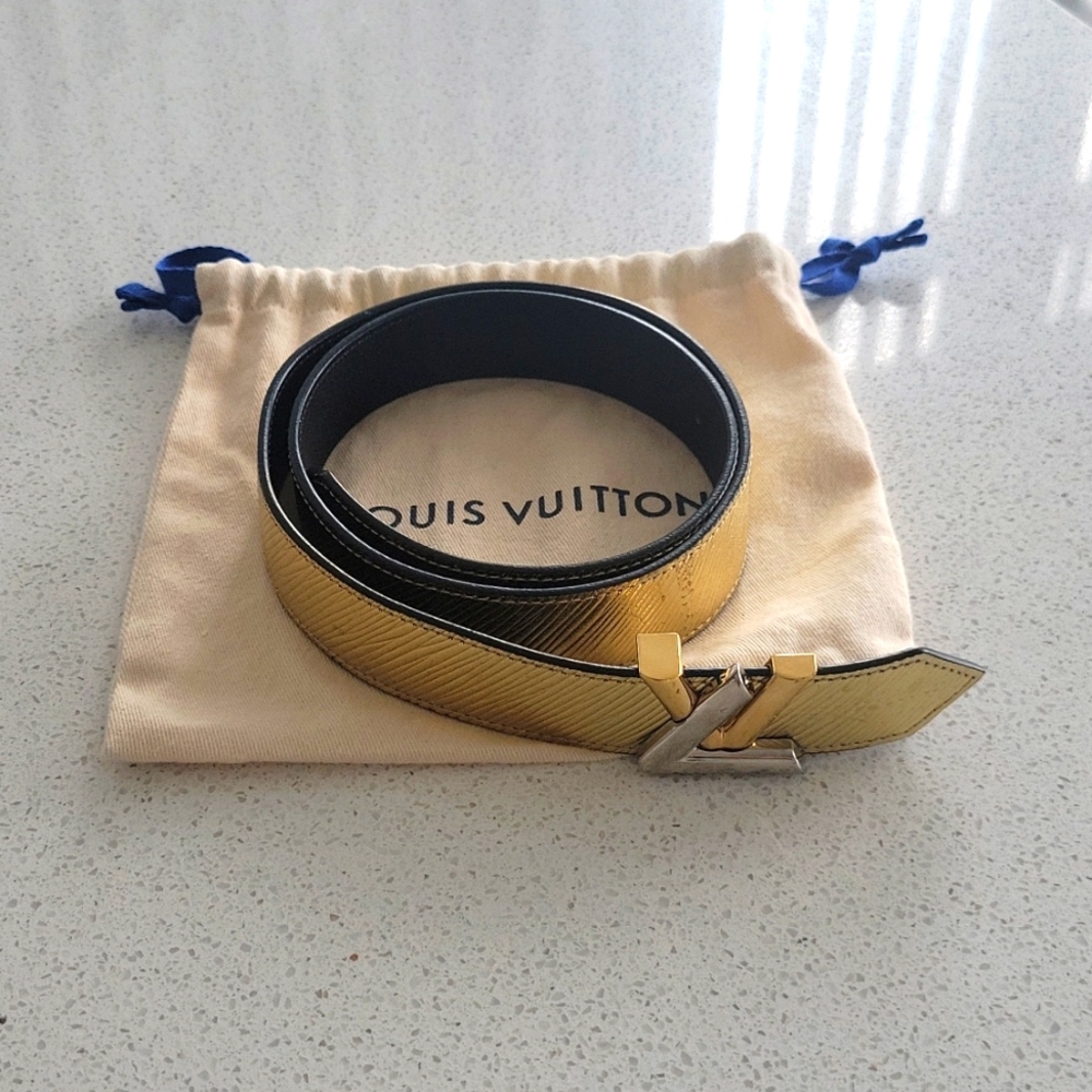 Louis Vuitton Gold Belt
